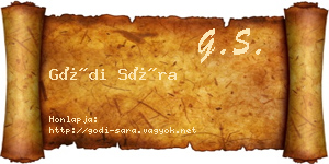 Gódi Sára névjegykártya